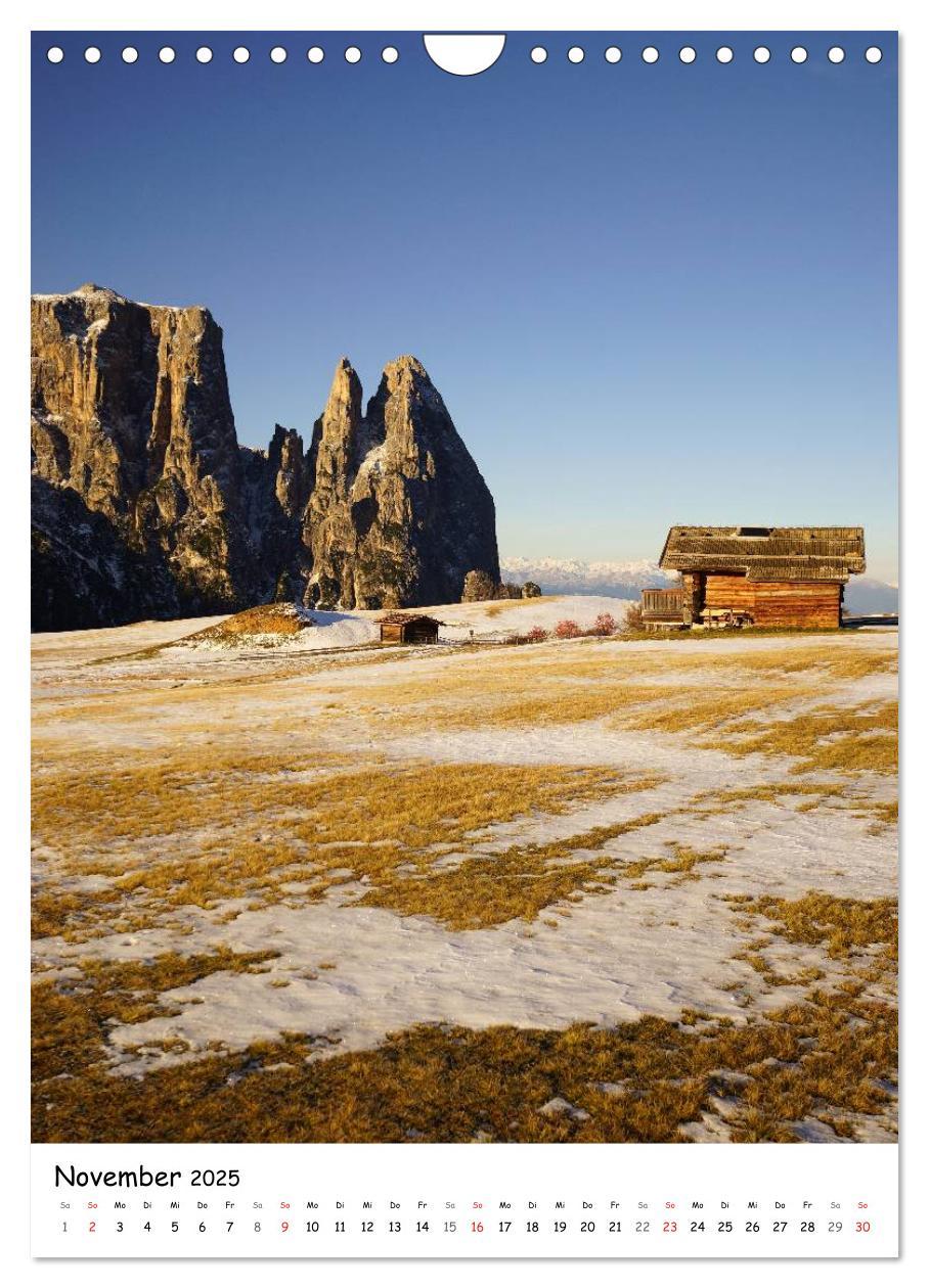 Bild: 9783457046791 | Die Dolomiten um Südtirol (Wandkalender 2025 DIN A4 hoch), CALVENDO...