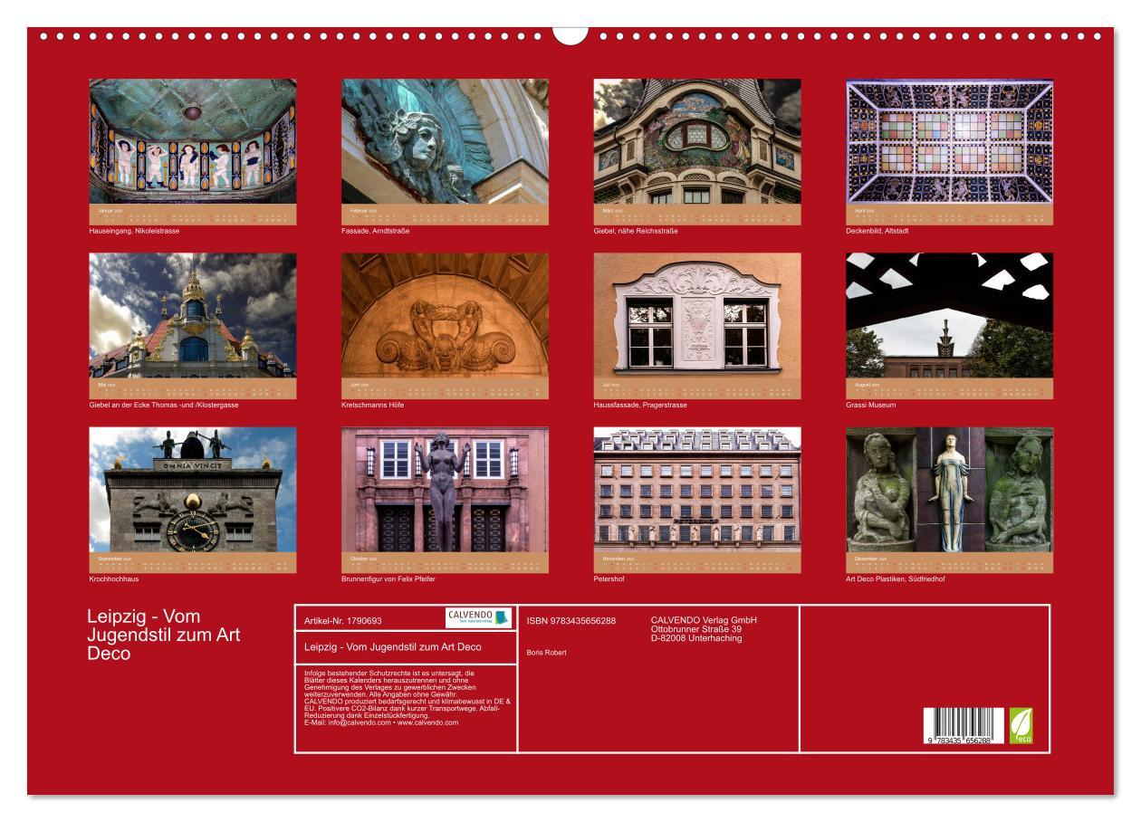 Bild: 9783435656288 | Leipzig - Vom Jugendstil zum Art Deco (Wandkalender 2025 DIN A2...