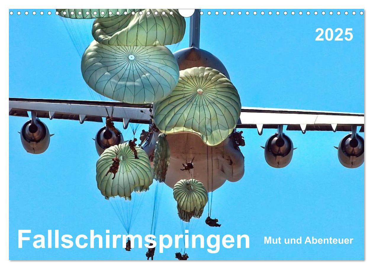 Cover: 9783435590131 | Fallschirmspringen - Mut und Abenteuer (Wandkalender 2025 DIN A3...