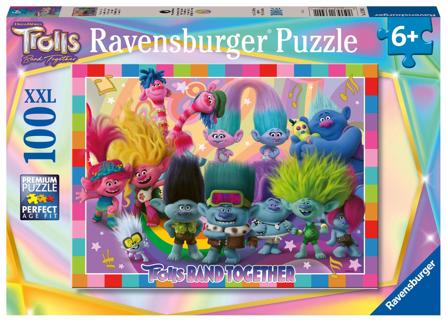 Cover: 4005556133901 | Ravensburger Kinderpuzzle 13390 - Trolls 3 - 100 Teile XXL Trolls...