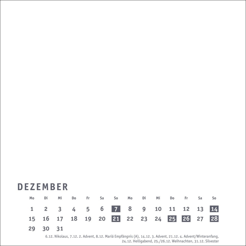 Bild: 9783756407866 | Premium-Bastelkalender weiß klein 2025 | Kalender | Spiralbindung