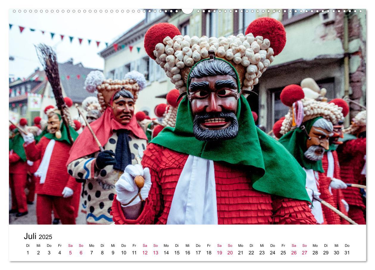 Bild: 9783435105410 | Die Elzacher Fastnacht (Wandkalender 2025 DIN A2 quer), CALVENDO...