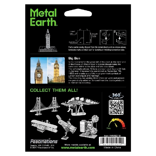 Bild: 32309010190 | Metal Earth: Big Ben Tower | Steel Model Kit | Stück | 2018 | InVento