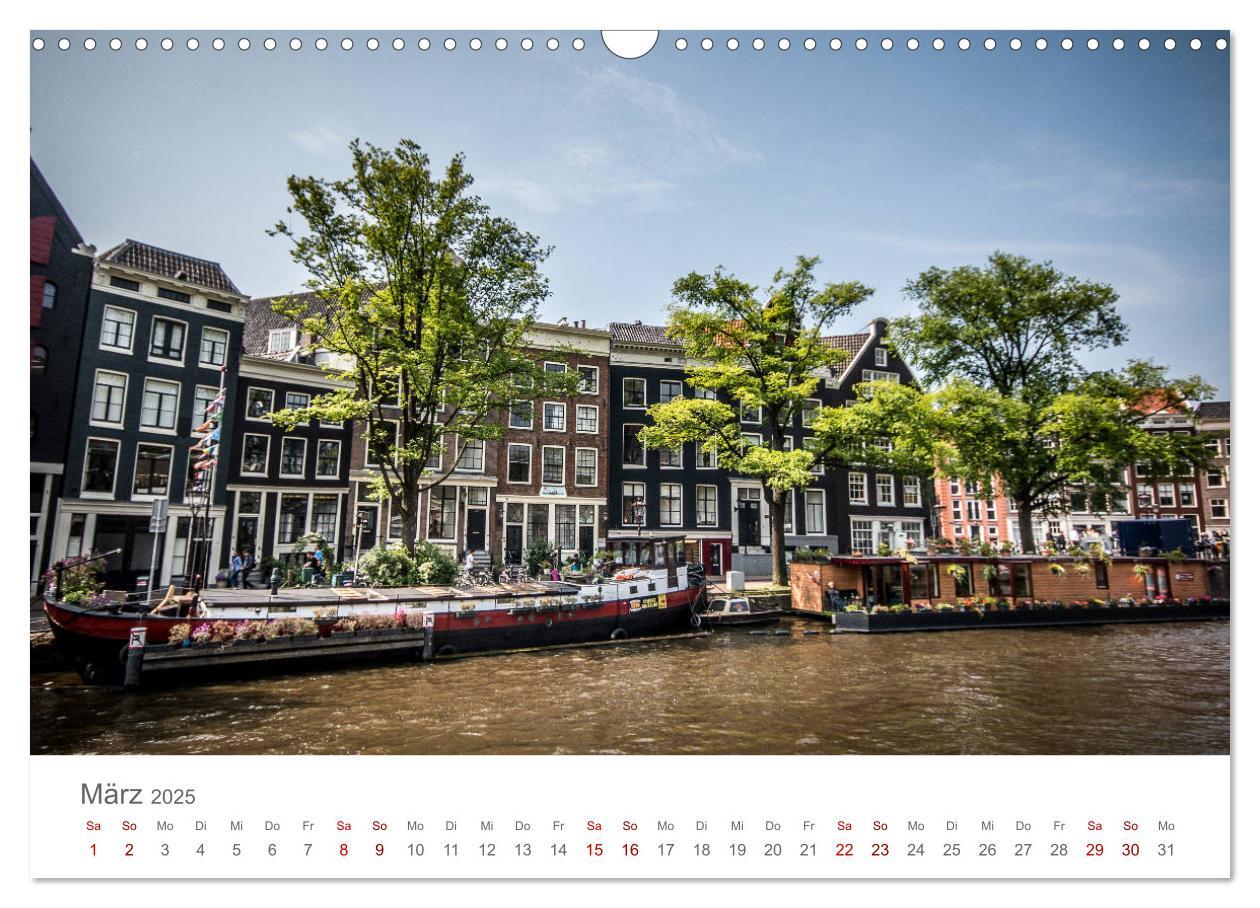 Bild: 9783435437528 | Amsterdam - Wasserstraßen und Grachten (Wandkalender 2025 DIN A3...