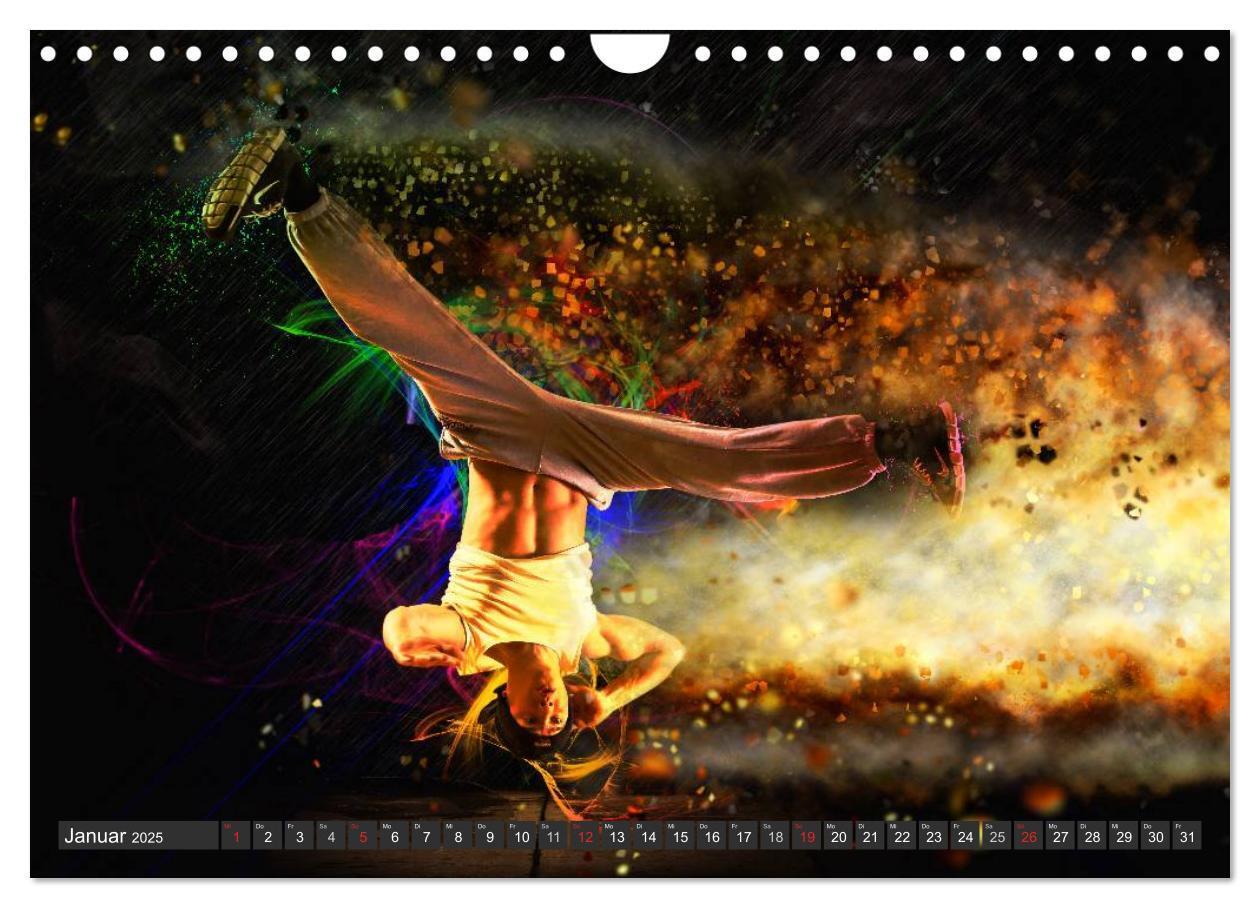 Bild: 9783435607570 | Break Dance (Wandkalender 2025 DIN A4 quer), CALVENDO Monatskalender