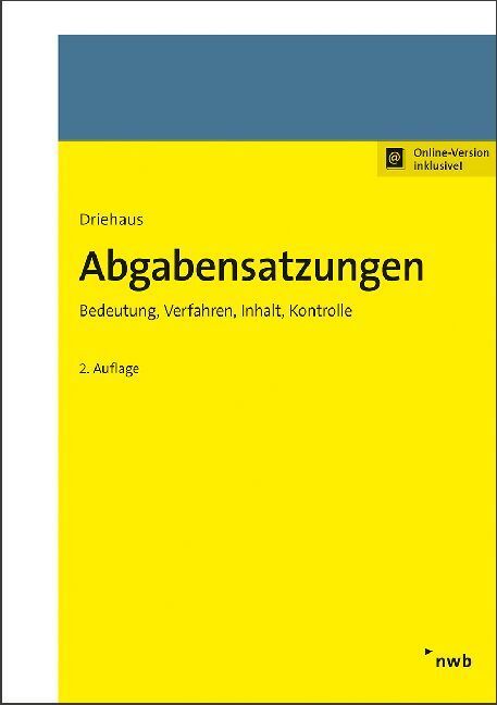 Cover: 9783482650628 | Abgabensatzungen | Hans-Joachim Driehaus | Bundle | 1 Bundle | Deutsch