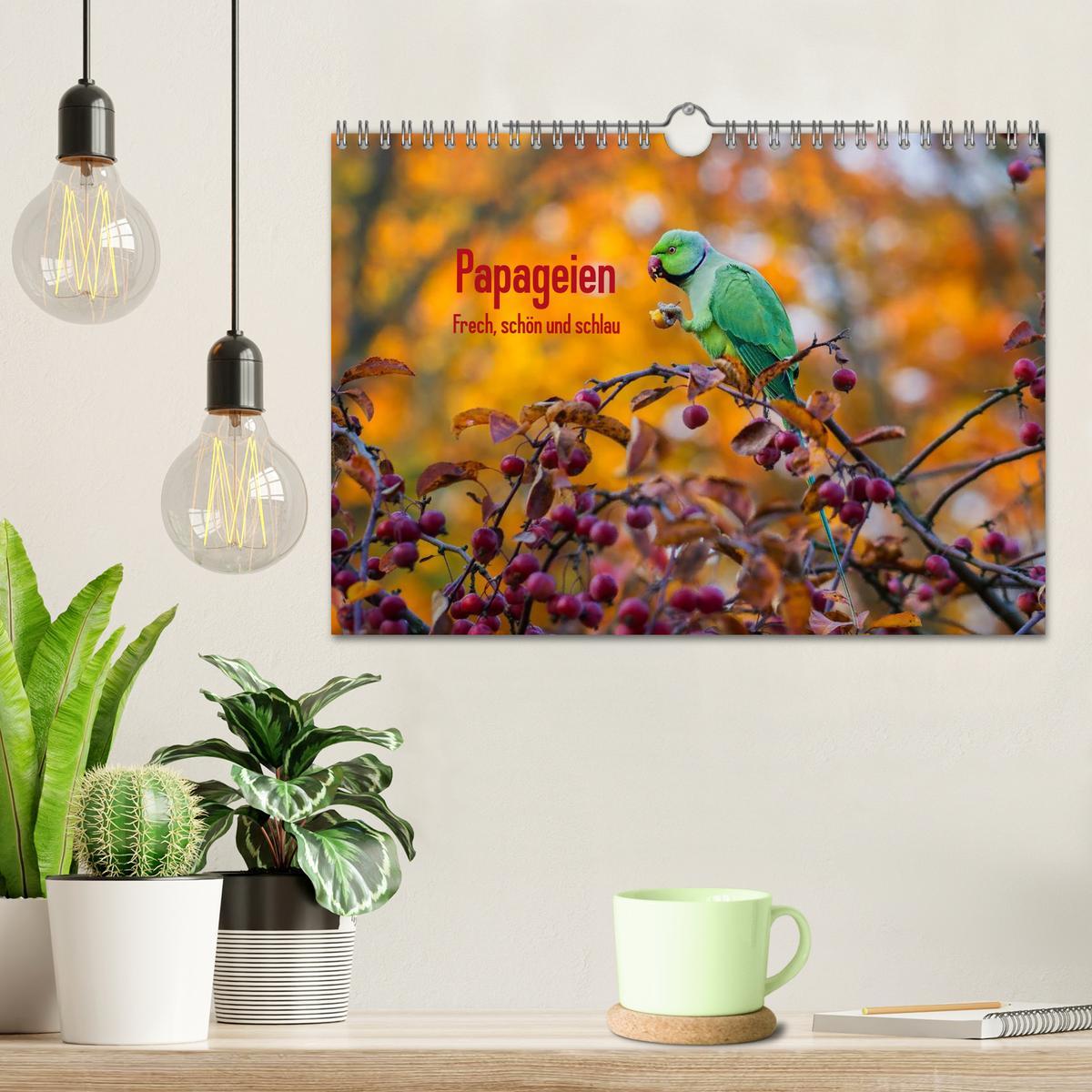 Bild: 9783435482283 | Papageien - Frech, schön und schlau (Wandkalender 2025 DIN A4...