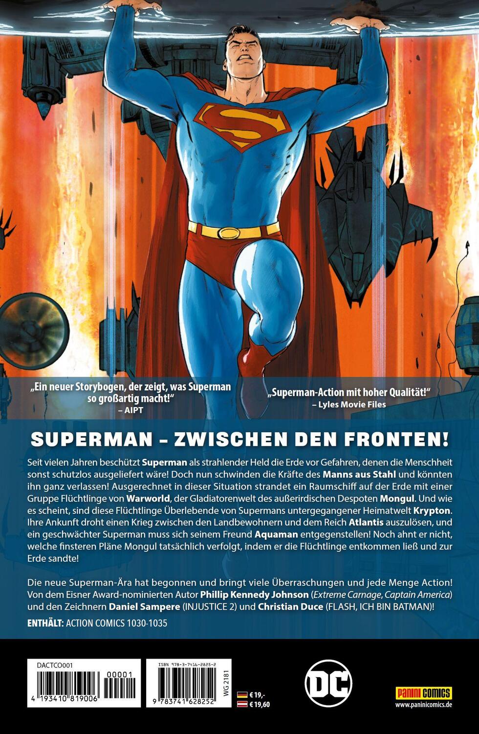 Rückseite: 9783741628252 | Superman - Action Comics | Bd. 1 (2. Serie): Kryptons Erben | Buch