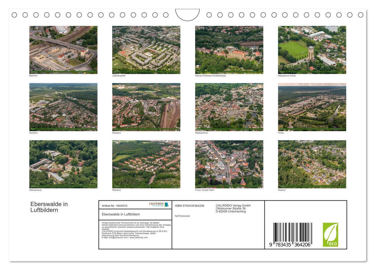 Bild: 9783435364206 | Eberswalde in Luftbildern (Wandkalender 2025 DIN A4 quer), CALVENDO...