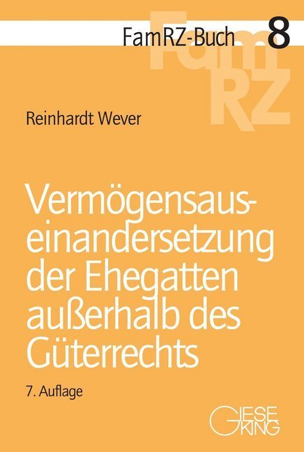 Cover: 9783769411898 | Vermögensauseinandersetzung der Ehegatten außerhalb des Güterrechts