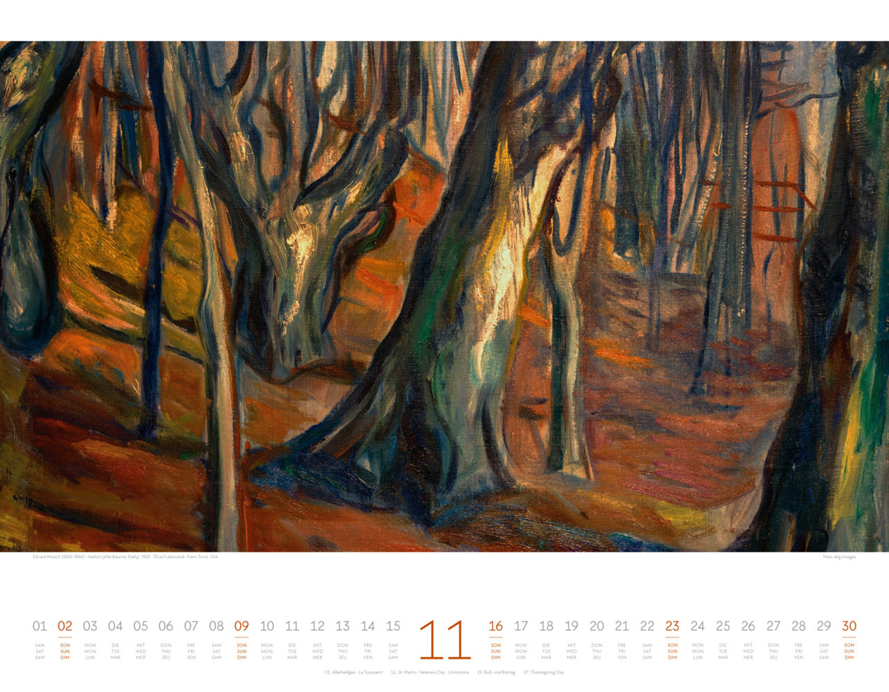 Bild: 9783838425559 | Kunstwerk Wald Kalender 2025 | Ackermann Kunstverlag | Kalender | 2025