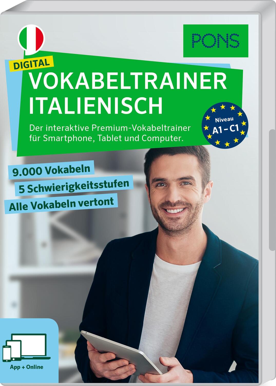 Cover: 9783125629462 | PONS Digital Vokabeltrainer Italienisch | Stück | Deutsch | 2017