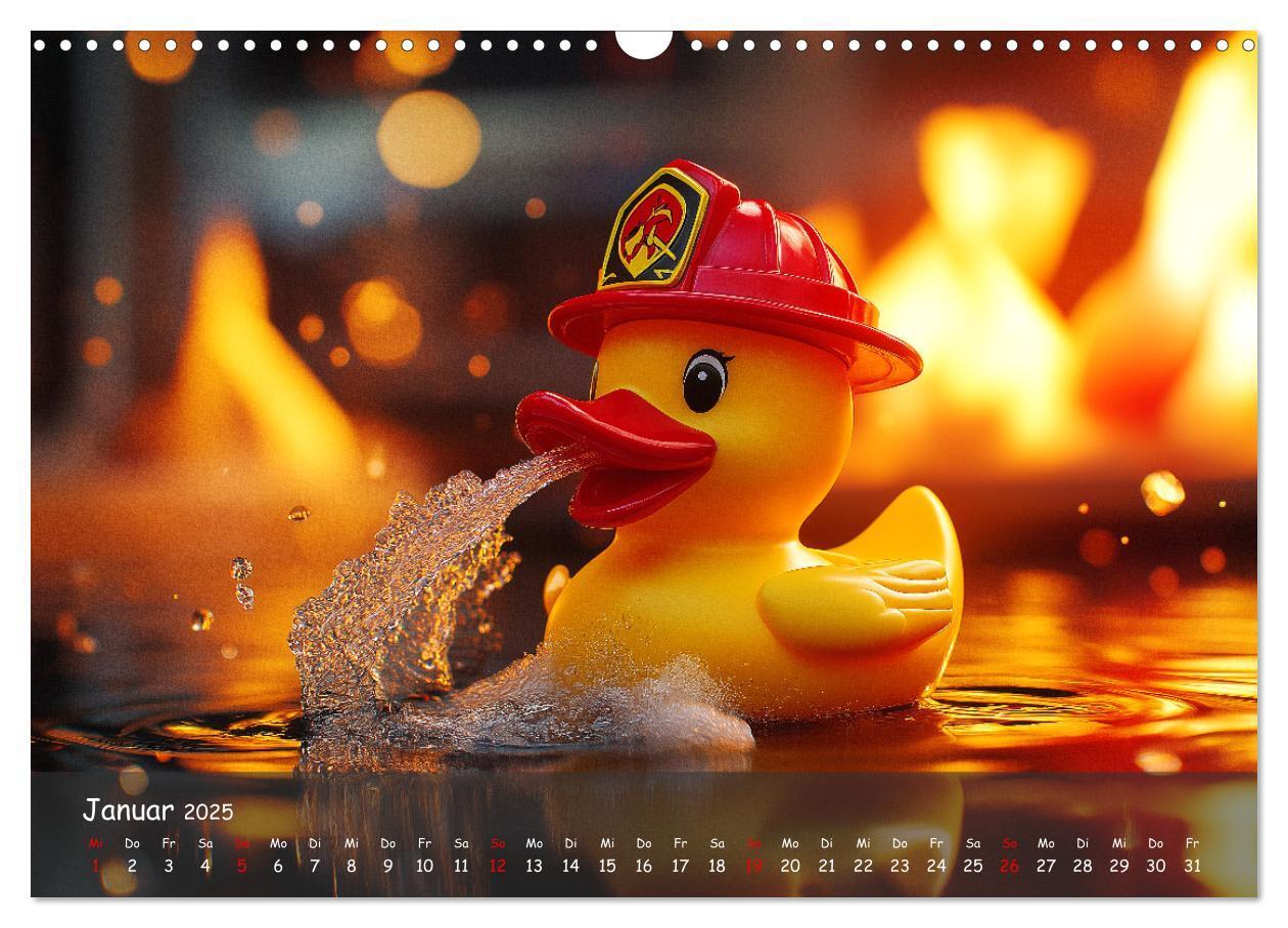 Bild: 9783457206836 | Badeenten Kalender - Quietscheenten in der Berufswelt (Wandkalender...