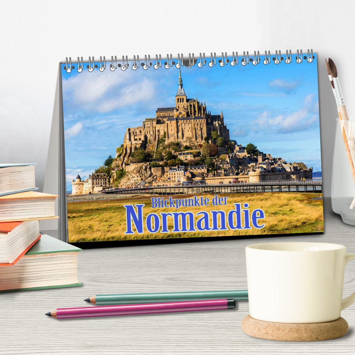 Bild: 9783435170753 | Blickpunkte der Normandie (Tischkalender 2025 DIN A5 quer),...