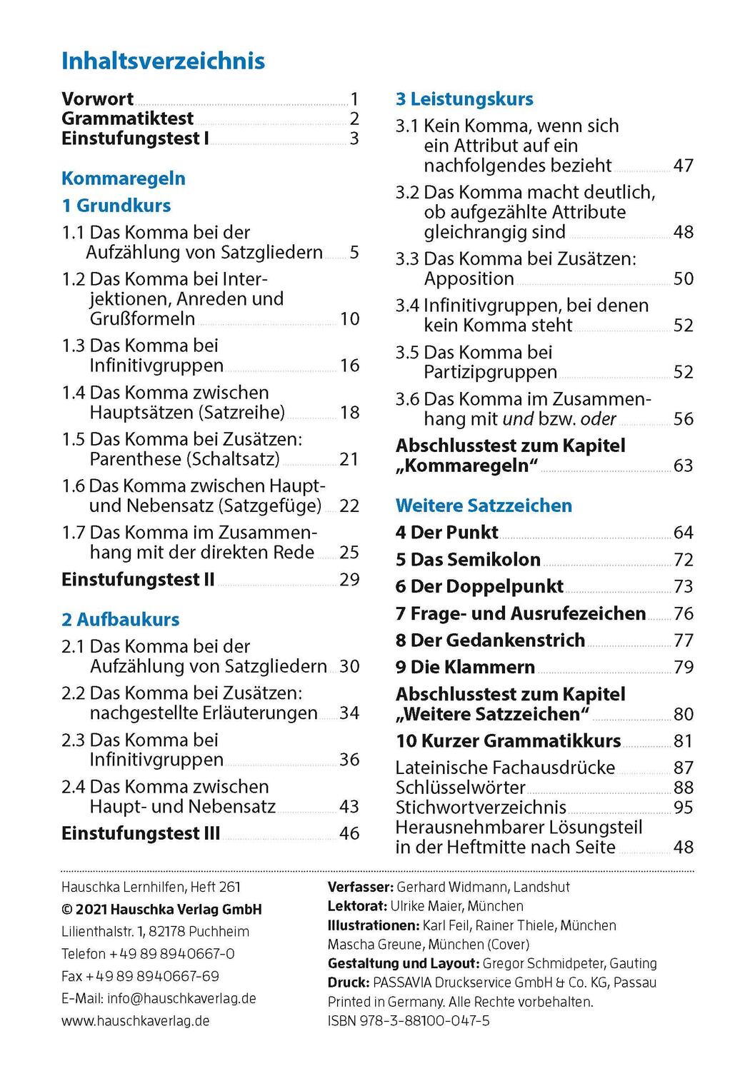 Bild: 9783881000475 | Zeichensetzung ab 6. Klasse und für Erwachsene | Gerhard Widmann