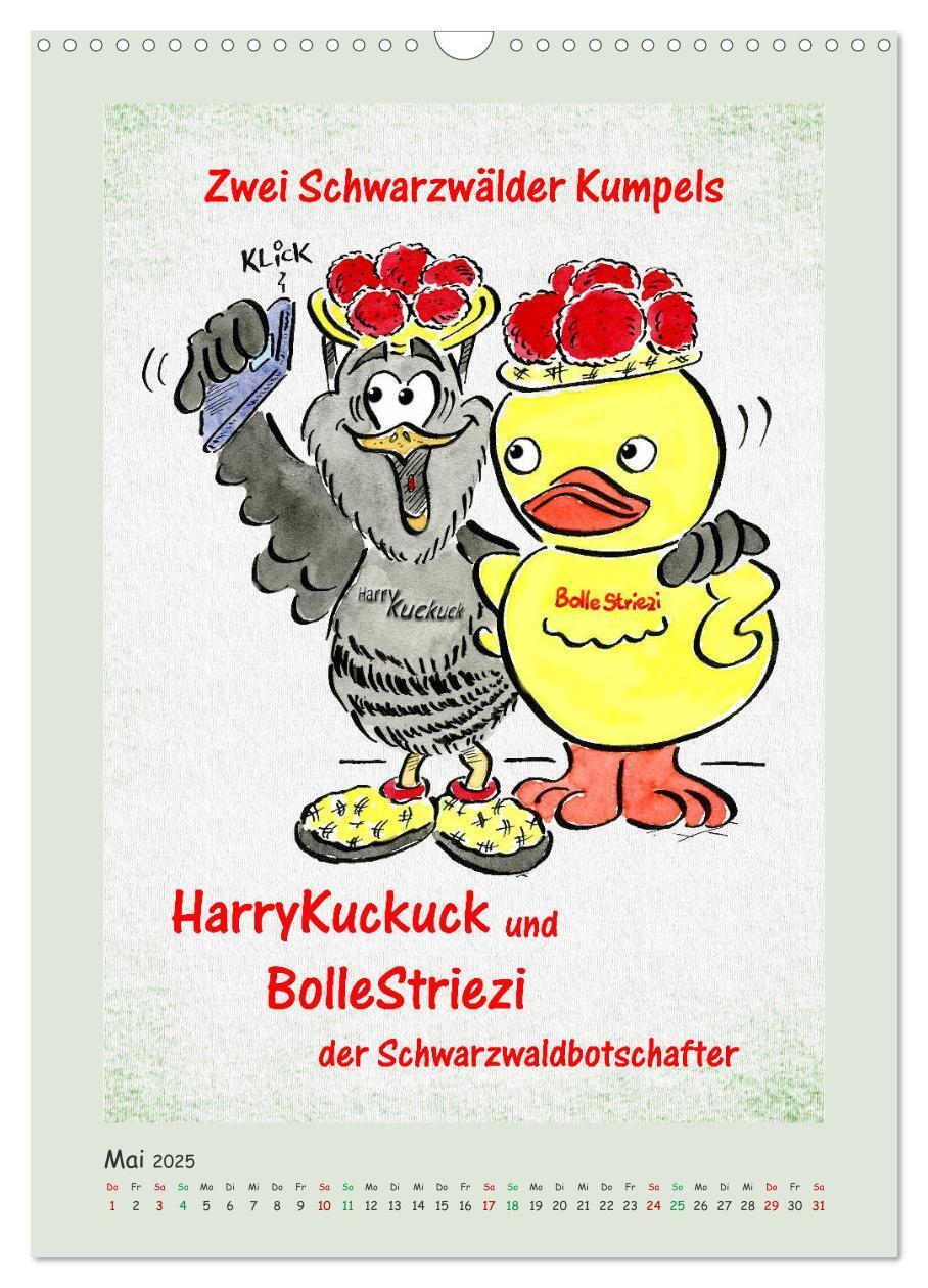 Bild: 9783435931903 | Bollenhut Cartoons (Wandkalender 2025 DIN A3 hoch), CALVENDO...