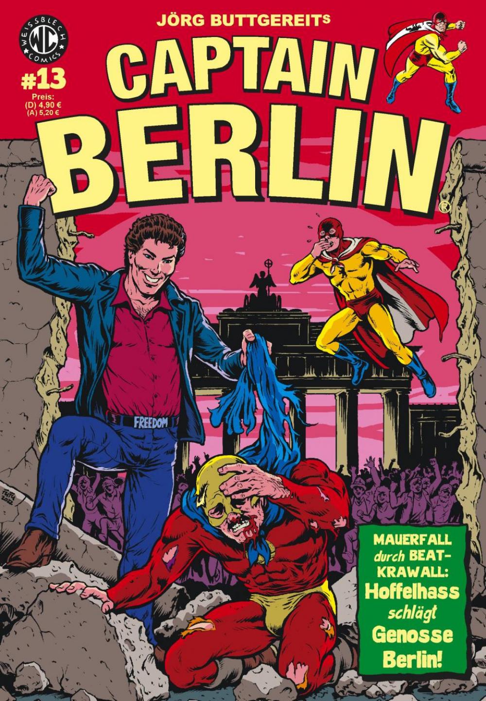 Cover: 9783869591131 | Captain Berlin 13 | Mauerfall durch Beatkrawall | Levin Kurio (u. a.)