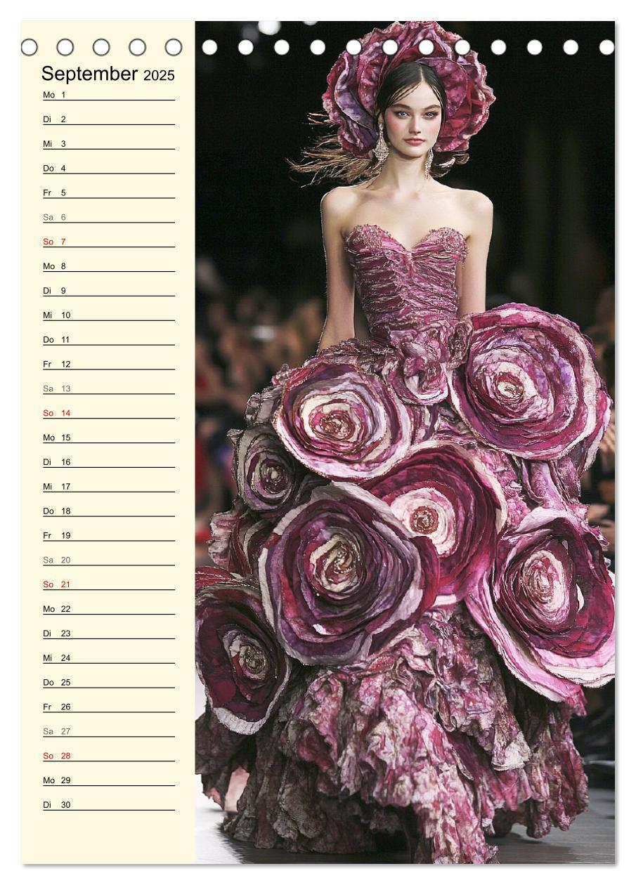 Bild: 9783457226568 | Blütenzauber. High Fashion auf dem Catwalk (Tischkalender 2025 DIN...