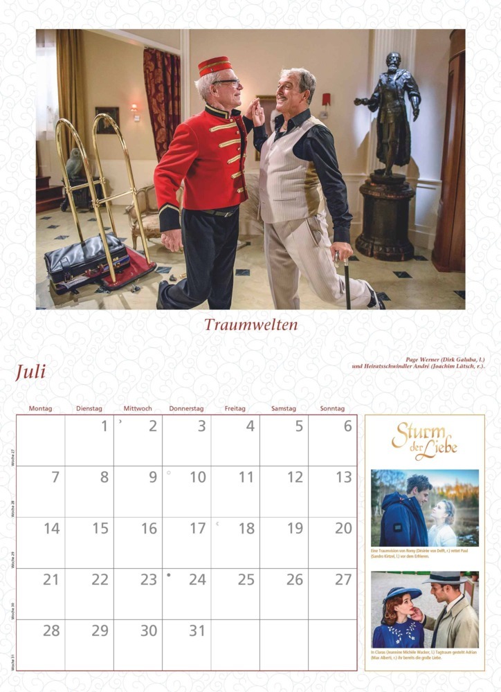 Bild: 4250809654003 | DUMONT - Sturm der Liebe 2025 Broschürenkalender, 42x29cm,...