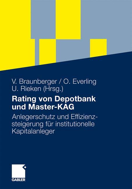 Cover: 9783834925787 | Rating von Depotbank und Master-KAG | Volker Braunberger (u. a.)