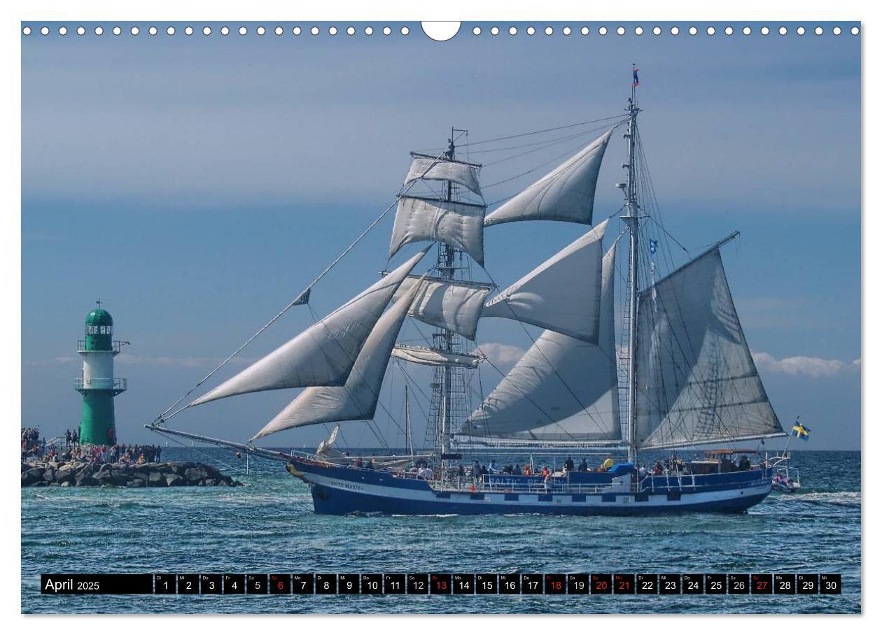 Bild: 9783435755837 | Segelschiffe vor Warnemünde (Wandkalender 2025 DIN A3 quer),...