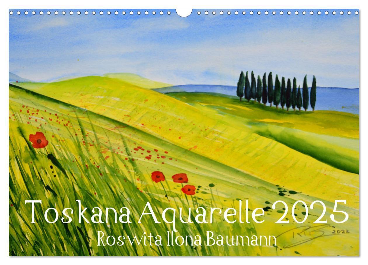 Cover: 9783383819025 | Toskana Aquarelle (Wandkalender 2025 DIN A3 quer), CALVENDO...