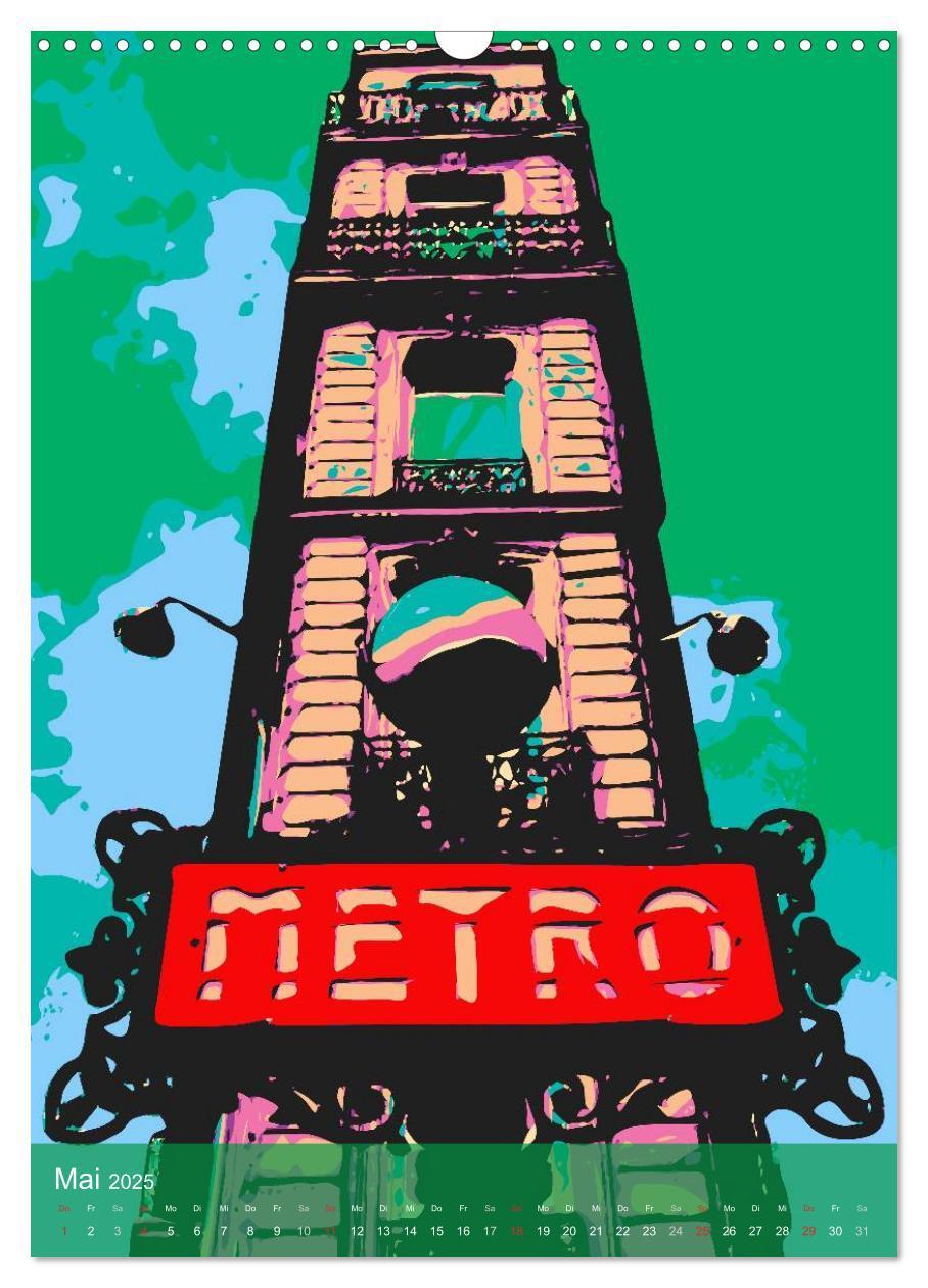 Bild: 9783457016336 | Paris pop-art (Wandkalender 2025 DIN A3 hoch), CALVENDO Monatskalender