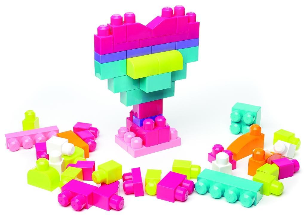 Bild: 65541084179 | Mega Bloks Bausteinebeutel pink (60 Teile) | DCH54 | Deutsch | 2018