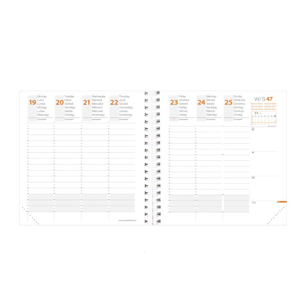 Bild: 3371010459797 | Time&amp;Life ML Medium weiß | Terminkalender Taschenformat | Kalender