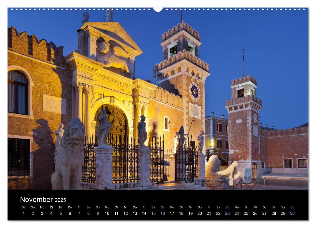 Bild: 9783435564934 | Venedig bei Nacht 2025 (Wandkalender 2025 DIN A2 quer), CALVENDO...