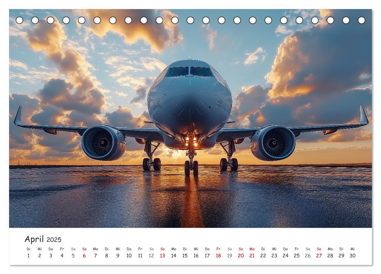 Bild: 9783457214077 | Flugzeugkalender - Die schönsten Passagiermaschinen (Tischkalender...