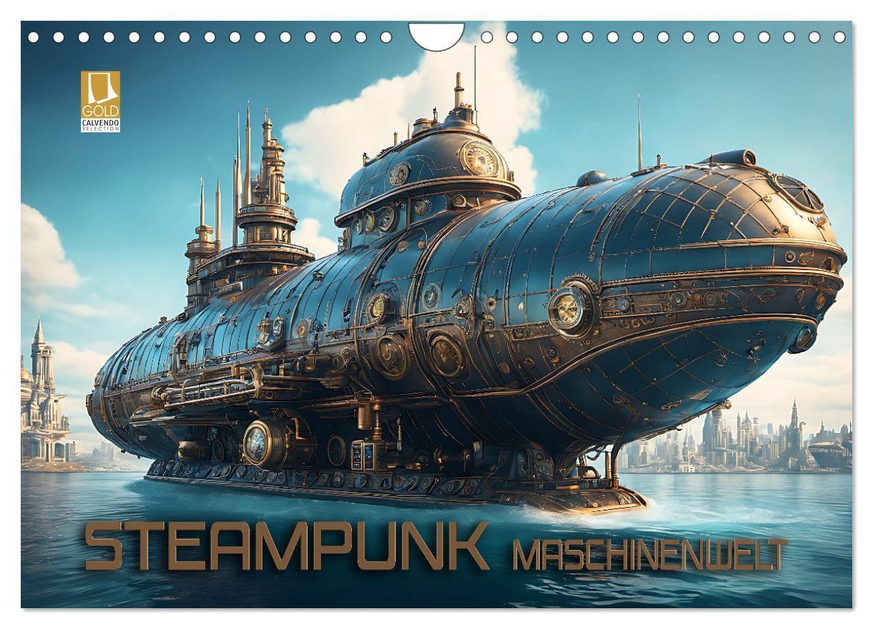 Cover: 9783383826726 | Steampunk Maschinenwelt (Wandkalender 2025 DIN A4 quer), CALVENDO...