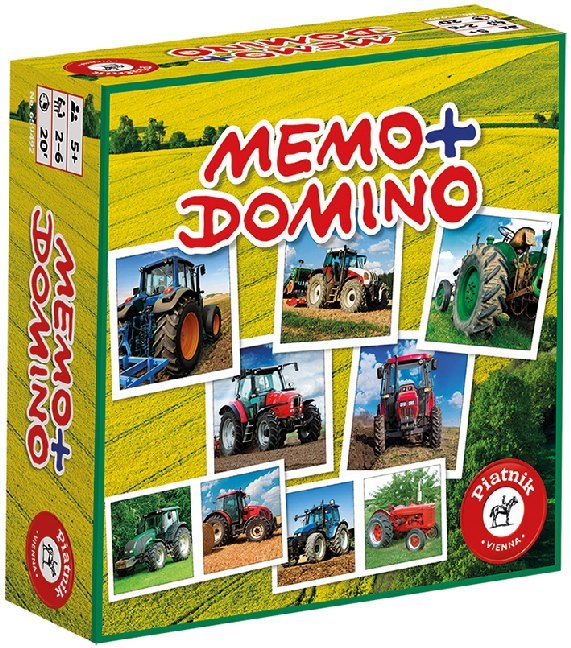 Cover: 9001890659492 | Memo + Domino Traktoren (Kinderspiel) | Spiel | In Spielebox | 6594