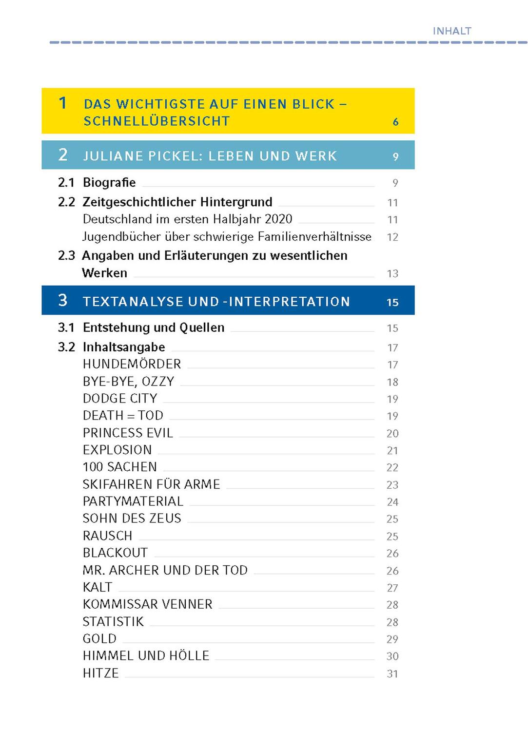 Bild: 9783804431515 | Krummer Hund von Juliane Pickel - Textanalyse und Interpretation