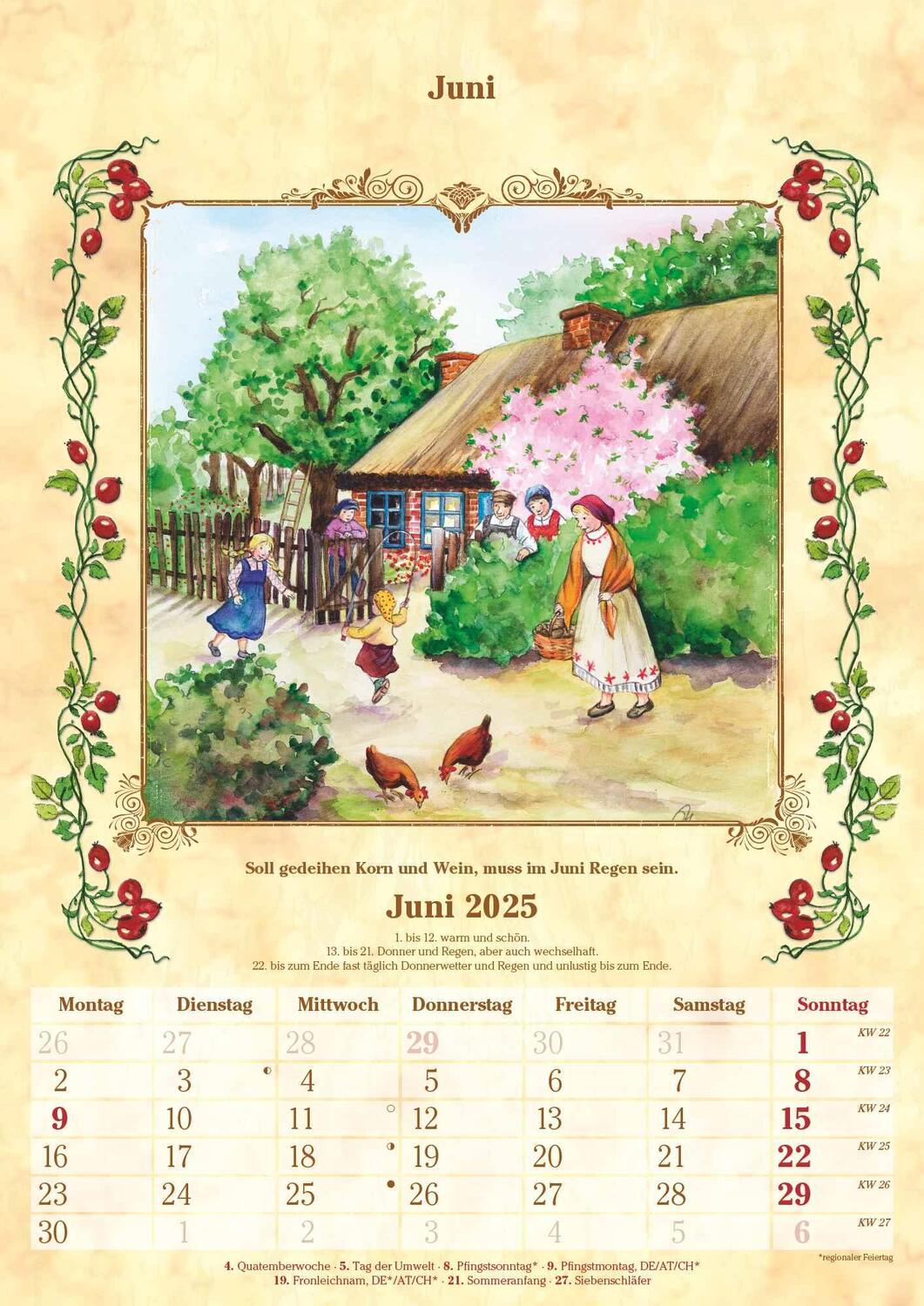 Bild: 4251732342043 | Bauernkalender 2025 - Bildkalender A3 (29,7x42 cm) - mit Feiertagen...