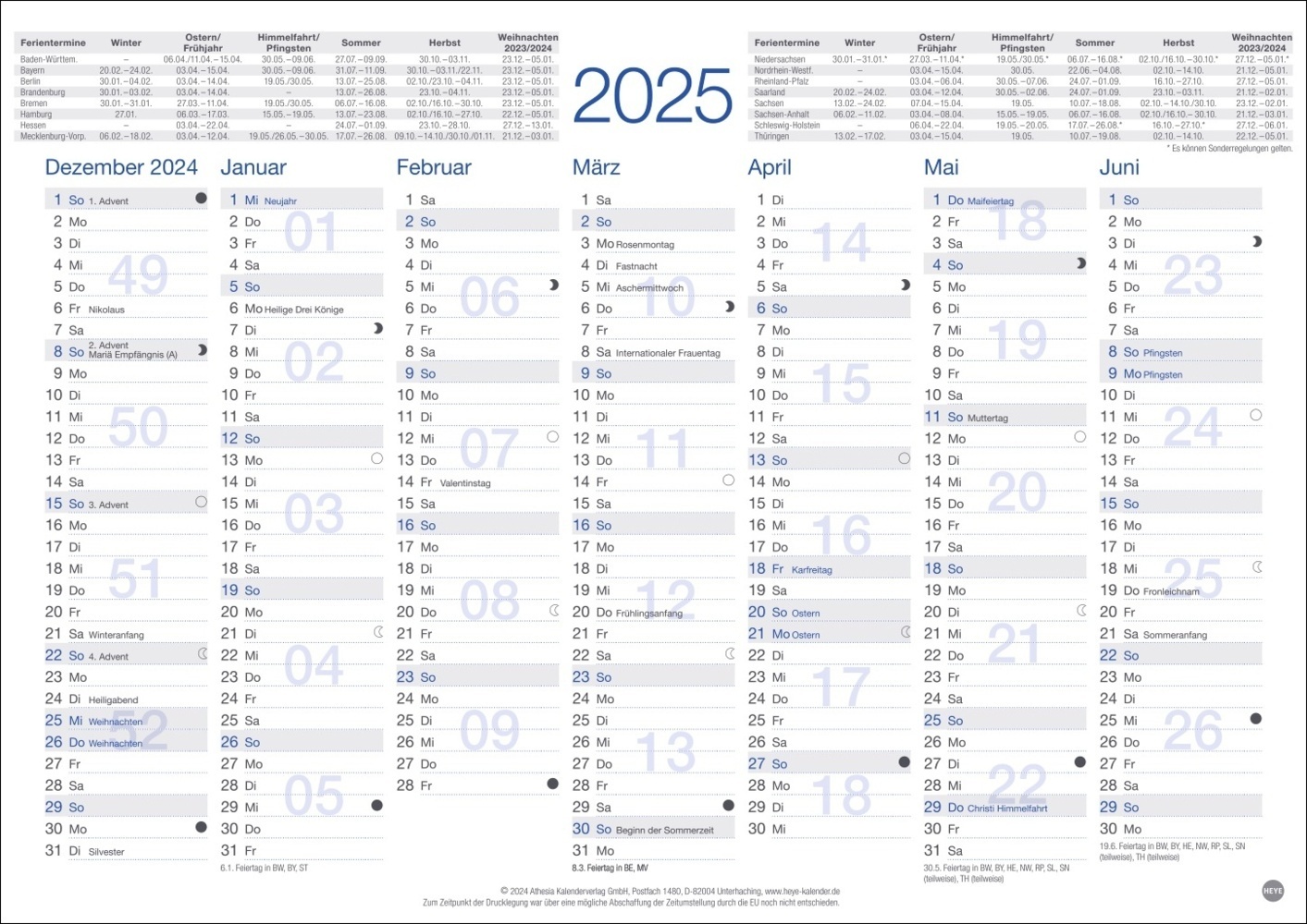 Cover: 9783756407651 | Tafelkalender A4 2025 | Kalender | Loseblatt-Ausgabe | 2 S. | Deutsch