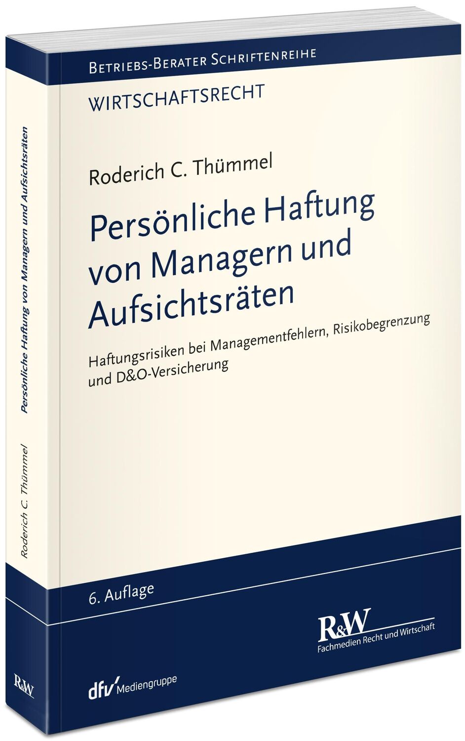 Cover: 9783800518906 | Persönliche Haftung von Managern und Aufsichtsräten | Thümmel | Buch