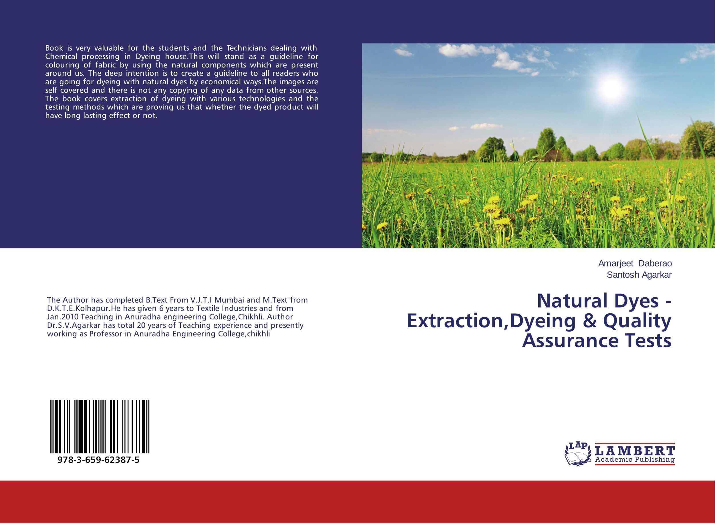 Cover: 9783659623875 | Natural Dyes - Extraction,Dyeing &amp; Quality Assurance Tests | Buch