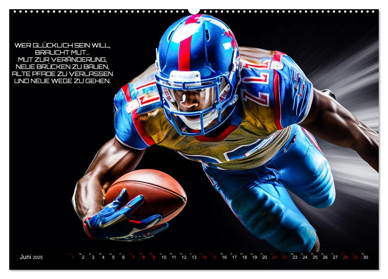 Bild: 9783383874703 | American Football und Motivation (hochwertiger Premium Wandkalender...