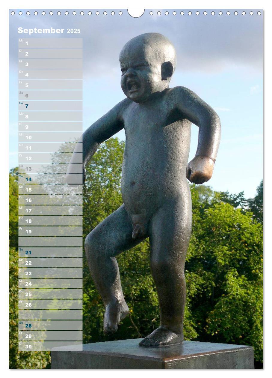 Bild: 9783457027059 | Skulpturen im Vigeland-Park Oslo (Wandkalender 2025 DIN A3 hoch),...