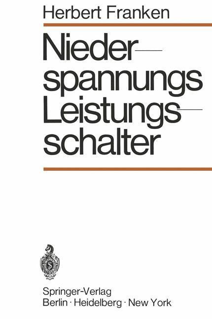 Cover: 9783642876295 | Niederspannungs-Leistungsschalter | Herbert Franken | Taschenbuch