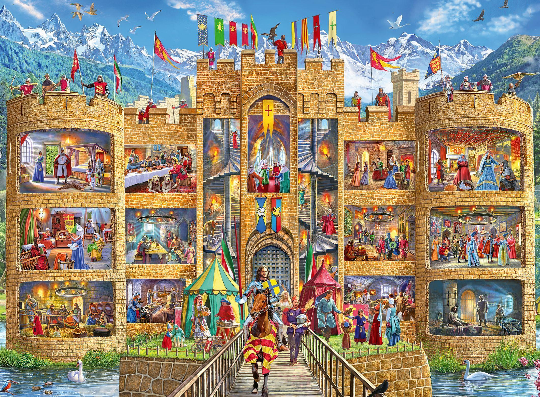 Bild: 4005556129195 | Ravensburger Kinderpuzzle - 12919 Blick in die Ritterburg -...