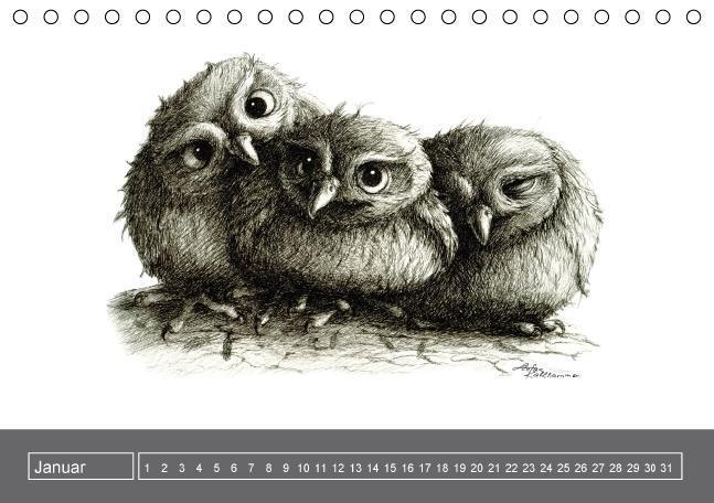 Bild: 9783660202403 | owls & friends Immerwährender Kalender (Tischkalender immerwährend...