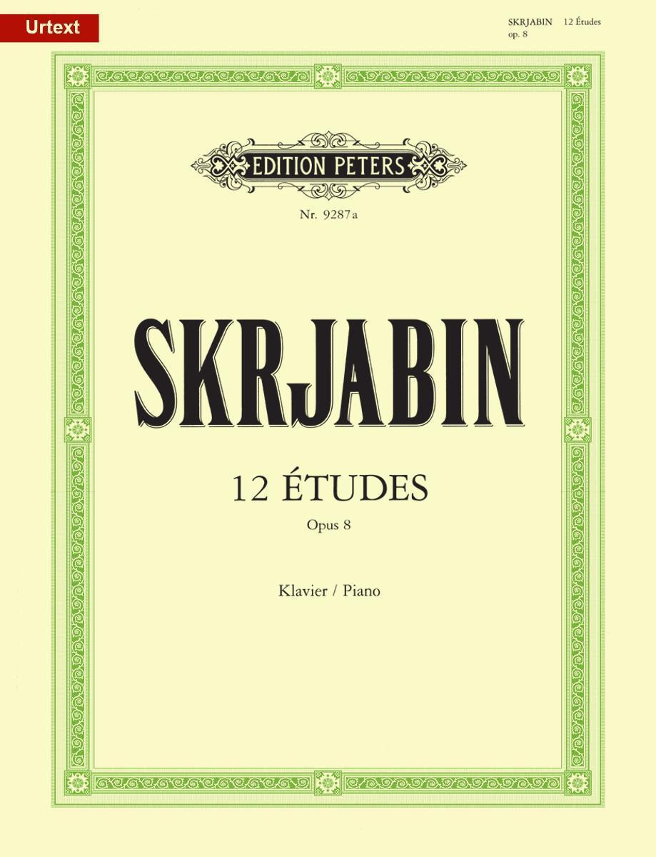 Cover: 9790014107444 | 12 Études Op. 8 for Piano | Alexander Nikolayevich Scriabin | 48 S.