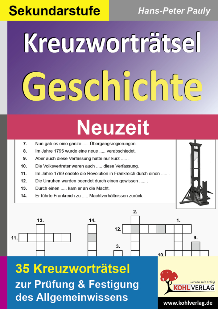 Cover: 9783866324893 | Kreuzworträtsel Geschichte / Neuzeit | Hans-Peter Pauly | Taschenbuch