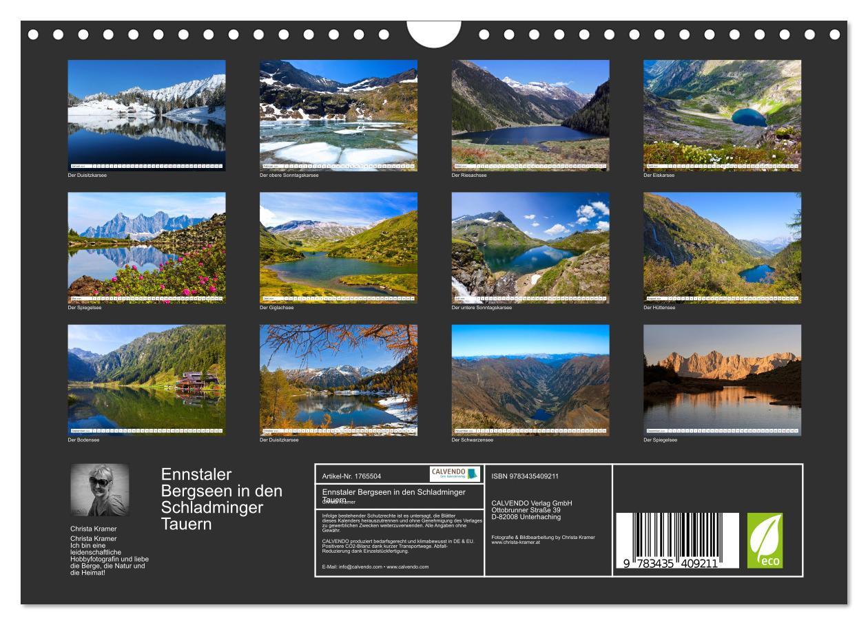 Bild: 9783435409211 | Ennstaler Bergseen in den Schladminger Tauern (Wandkalender 2025...