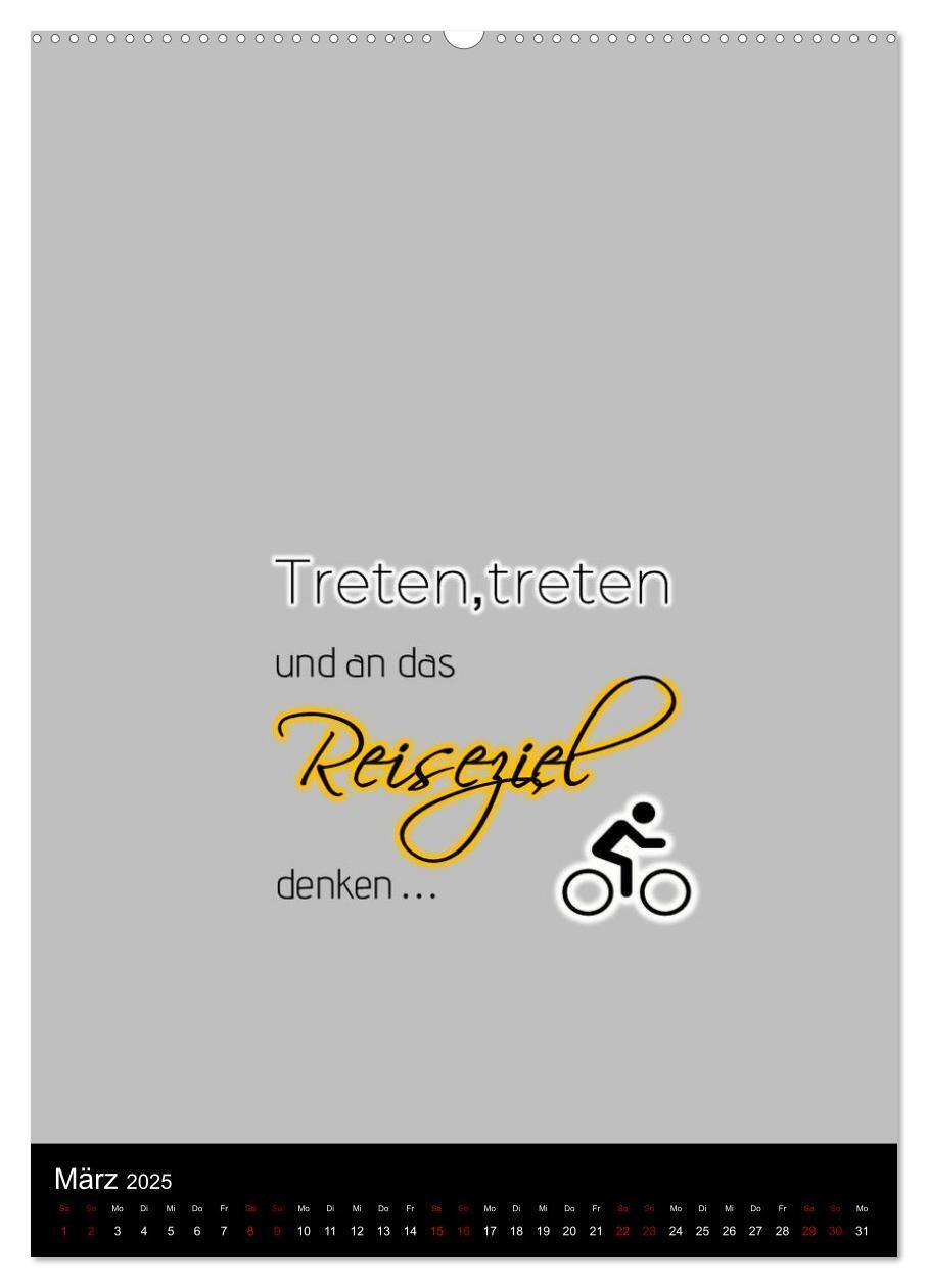 Bild: 9783435916030 | Markante, freche Sprüche rund ums Radfahren (Wandkalender 2025 DIN...