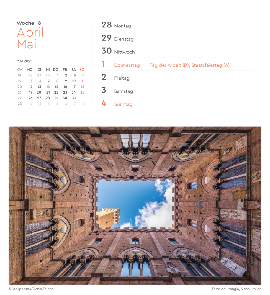 Bild: 9783965913974 | Unterwegs in aller Welt - KUNTH Postkartenkalender 2025 | Kalender