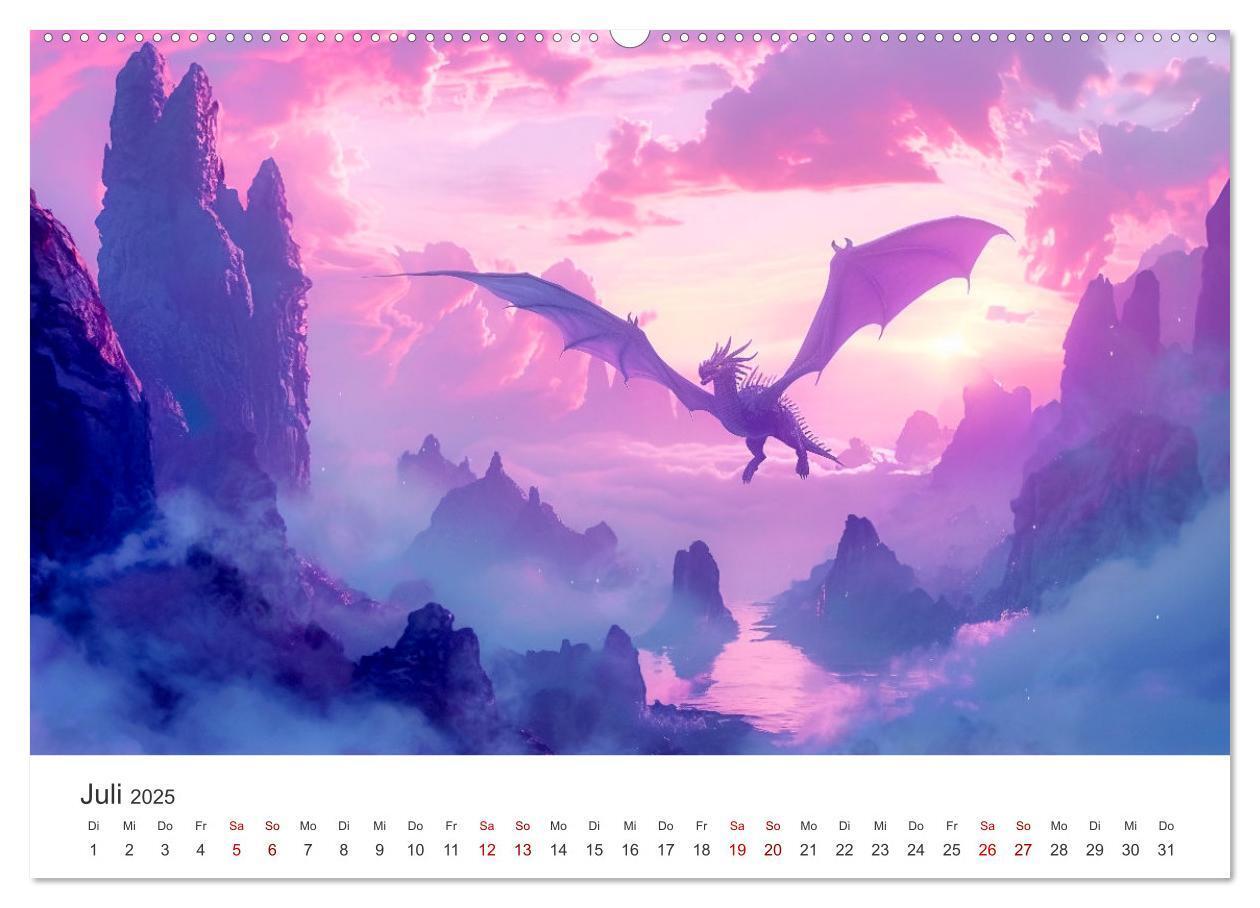 Bild: 9783383790959 | Das Jahr der Drachen (Wandkalender 2025 DIN A2 quer), CALVENDO...