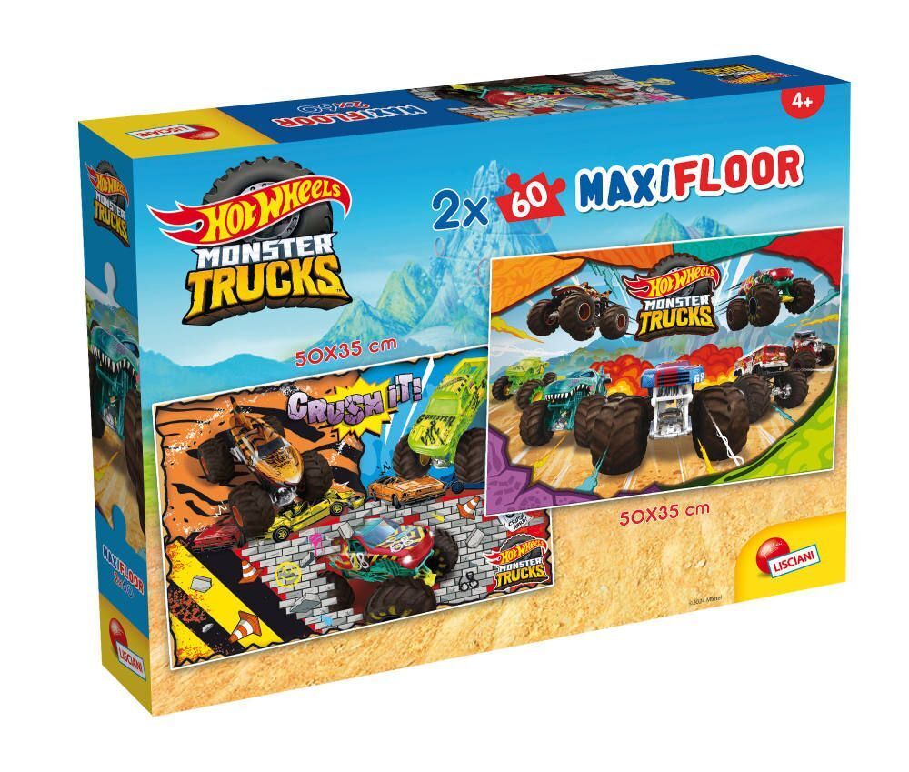 Cover: 8008324104796 | HOT WHEELS PUZZLE MAXIFLOOR 2 X 60 | Spiel | Kartonschachtel | 104796